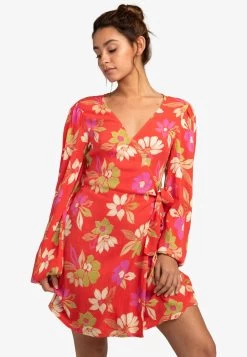 Billabong Hot Romance - Robe De Jour - Bright Poppy