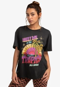 Billabong Meet Me In The Tropics - T-Shirt Imprimé - Off Black