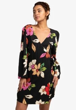 Billabong Hot Romance - Robe De Jour - Off Black