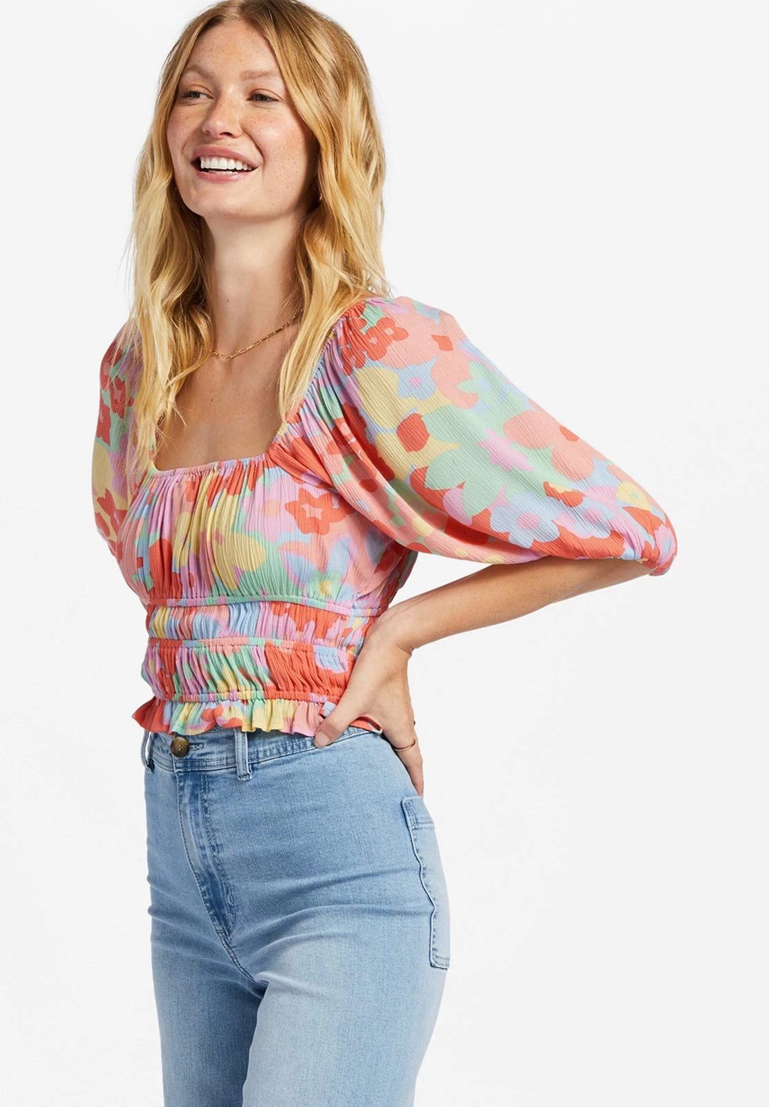 Billabong Keep Dreaming - Blouse - Peach Pie – Image 4