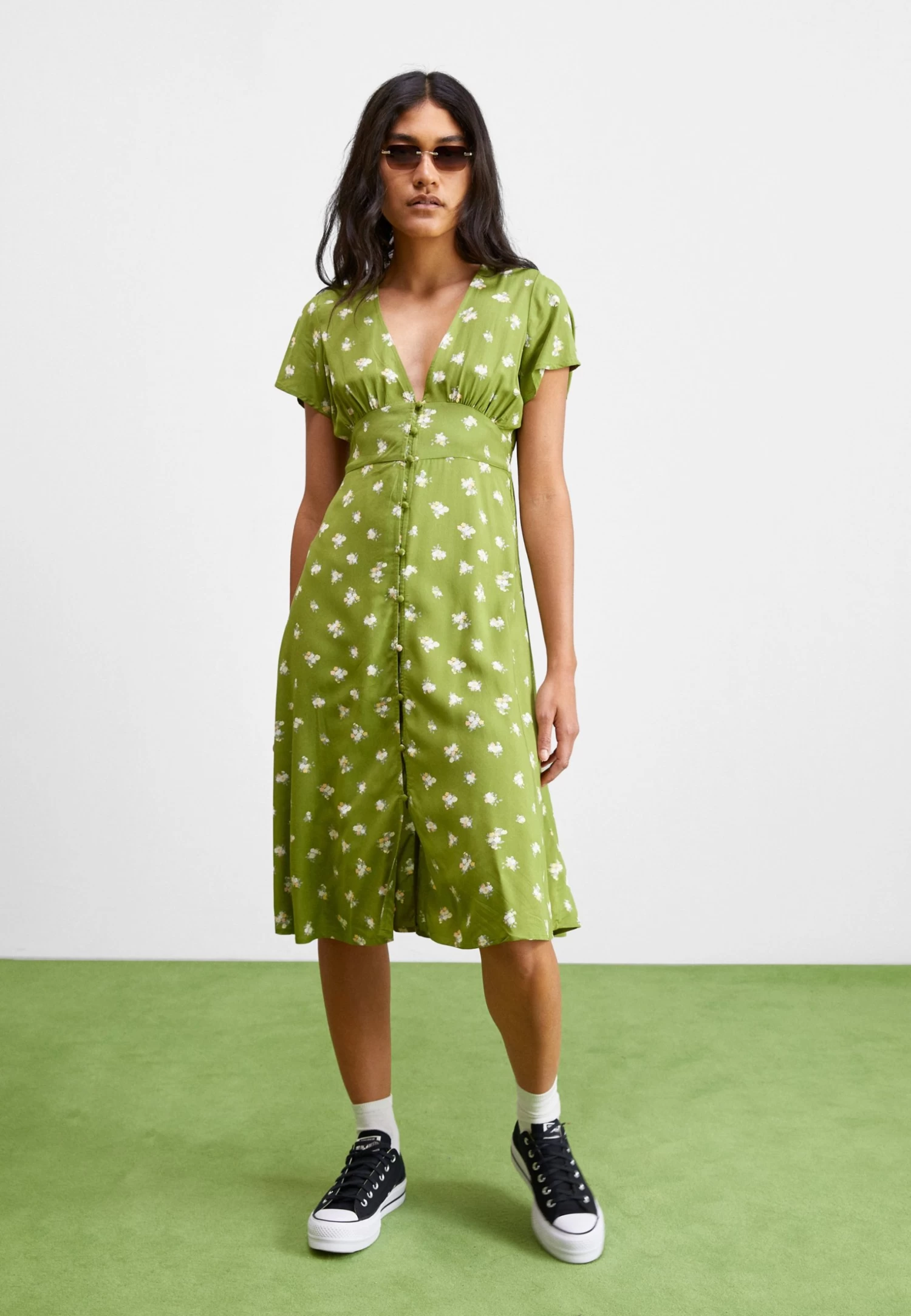 Billabong Pretty - Robe De Jour - Green – Image 2