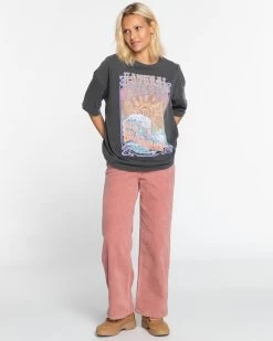 Billabong Natural Mystic Ofb - T-Shirt À Manches Longues - Off Black