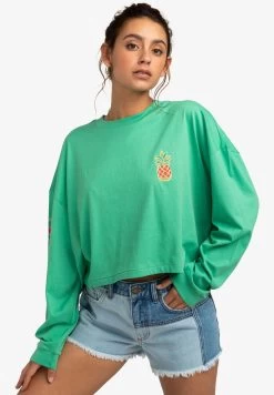 Billabong Beach Boyfriend Crop - T-Shirt À Manches Longues - Sweet Grass