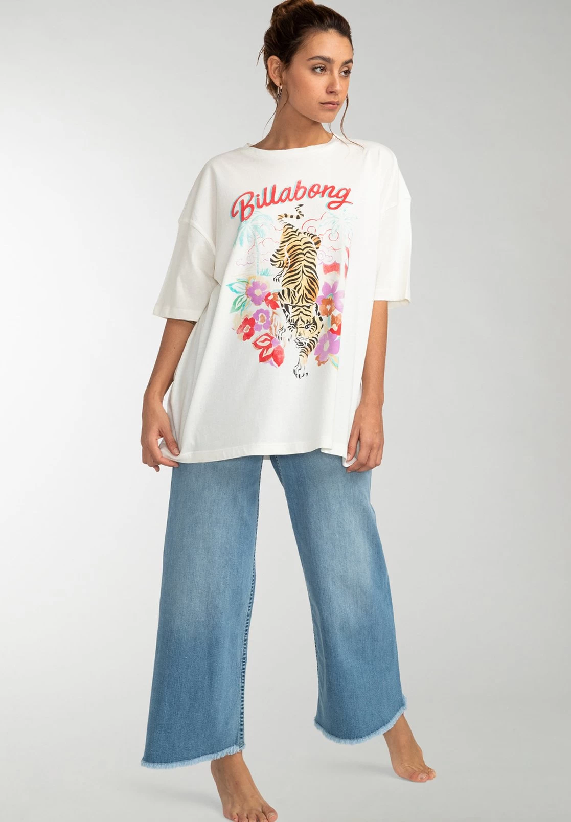 Billabong Easy Tiger - T-Shirt Imprimé - Salt Crystal – Image 2