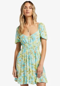 Billabong Something Pretty Mini Für - Robe De Jour - Ocean Eyes